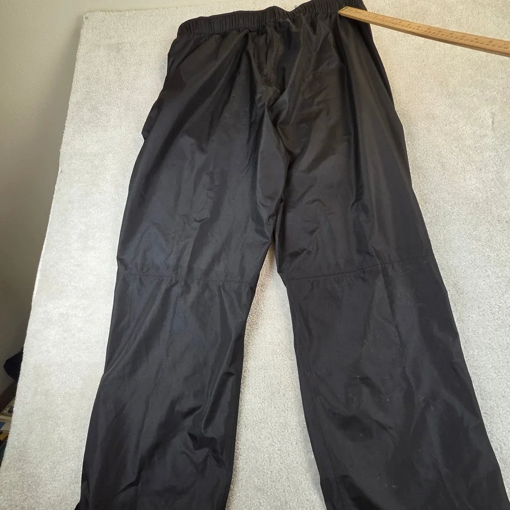 Huk Performance Fishing Rain Pants Mens XXL Black Water Resistant Zippered Leg